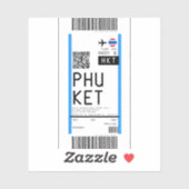Instapkaart naar Phuket (HKT) Sticker (Vel)