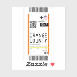 Instapkaart naar Santa Ana (SNA) Sticker