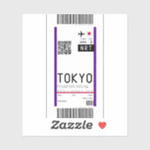 Instapkaart naar Toyko (NRT) Sticker (Vel)