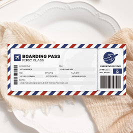 Instapkaart Reis Trip Vliegtuig Cadeau Ticket Kaart