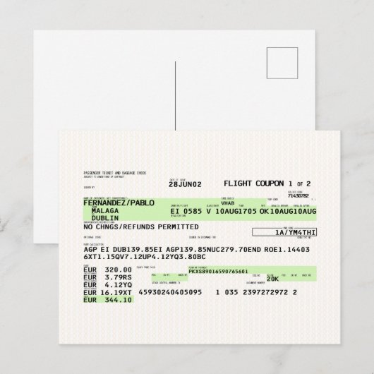 Instapkaart - Retro Briefkaart (Voorkant / Achterkant)