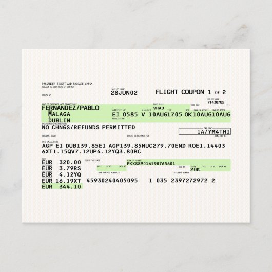 Instapkaart - Retro Briefkaart (Voorkant)