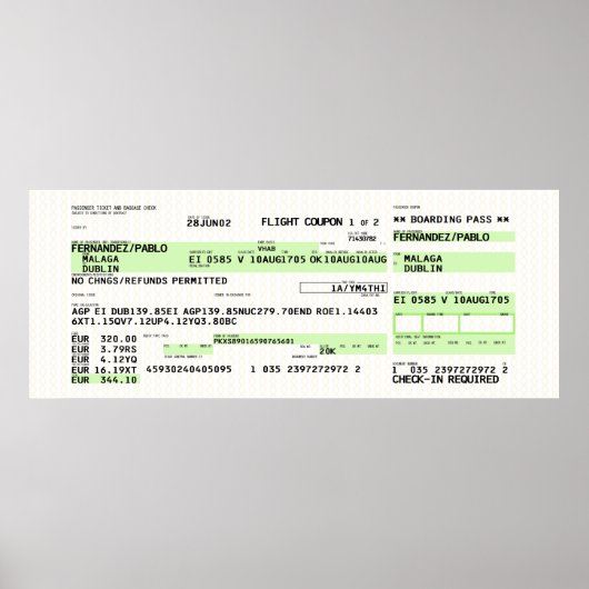 Instapkaart - Retro Poster (Voorkant)