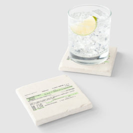 Instapkaart - Retro Stenen Onderzetter