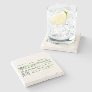 Instapkaart - Retro Stenen Onderzetter