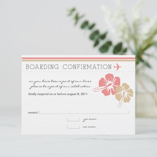 Instapkaart RSVP kaart (Staand voorkant)