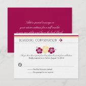 Instapkaart RSVP-kaart naar Portugal RSVP Kaartje (Voorkant / Achterkant)