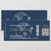 Instapkaart RSVP-kaart – Navy & Goud (Voorkant / Achterkant)