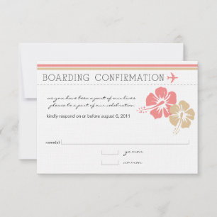 Instapkaart RSVP-kaart RSVP Kaartje