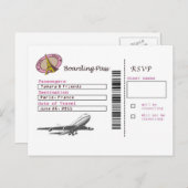 Instapkaart RSVP Uitnodiging Briefkaart (Voorkant / Achterkant)