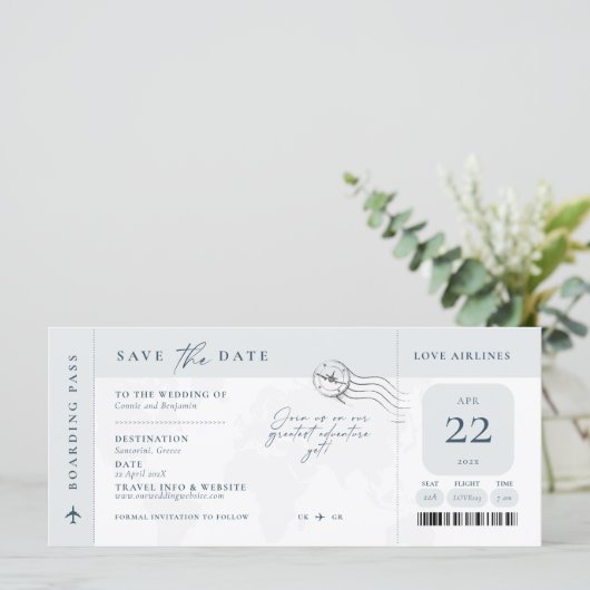 Instapkaart Save the Date Invitation (Staand voorkant)