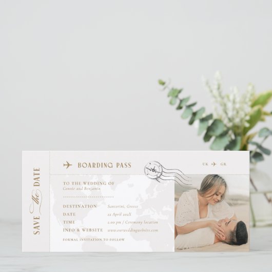 Instapkaart Save the Date Invitation (Staand voorkant)