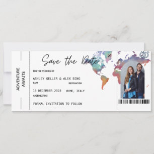 Instapkaart Save The Date Met Foto  Kaart