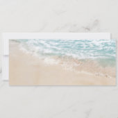 Instapkaart Strand Foto Bruiloft Kaart (Achterkant)