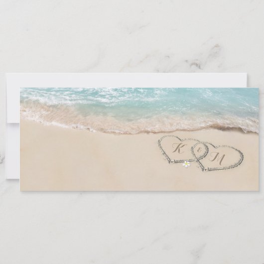 Instapkaart Strand RSVP & Trouw Uitnodiging (Achterkant)