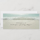 instapkaart strandgolven bruiloft uitnodigingen &  (Achterkant)