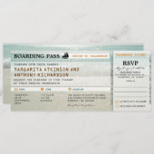 instapkaart strandgolven bruiloft uitnodigingen & (Voorkant / Achterkant)