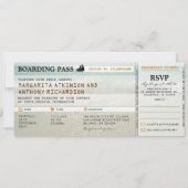 instapkaart strandgolven bruiloft uitnodigingen &  (Voorkant)