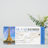 Instapkaart Verrassingsreis Vliegticket  Kaart (Staand voorkant)