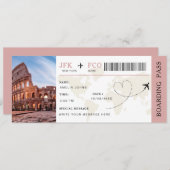 Instapkaart Verrassingsreis Vliegticket  Kaart (Voorkant / Achterkant)