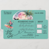 Instapkaart voor bruiloft in Hawaï Kaart (Voorkant / Achterkant)