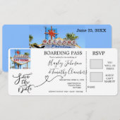 Instapkaart voor bruiloft in Las Vegas, Nevada Kaart (Voorkant / Achterkant)