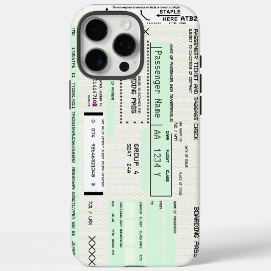 instapkaart voor de luchtvaart Case-Mate iPhone case (Achterkant)