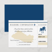 Instapkaart voor El Salvador RSVP Kaart (Voorkant / Achterkant)