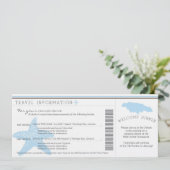 Instapkaart voor huwelijksreis naar Jamaica reisin Kaart (Staand voorkant)