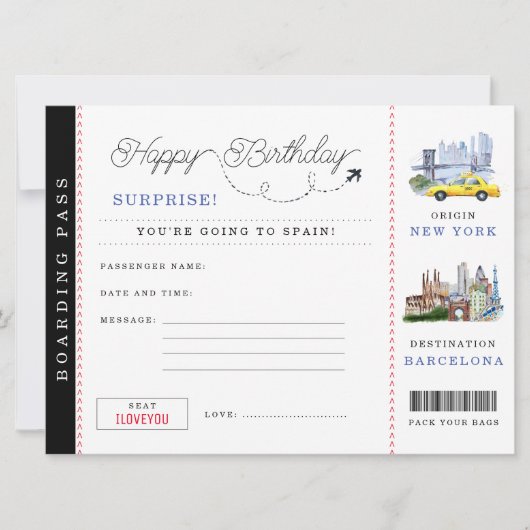 instapkaart | Weekend in Spanje Kaart (Voorkant)