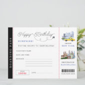 instapkaart | Weekend in Spanje Uitnodiging (Staand voorkant)