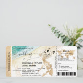 Instapkaart Wereldkaart Filipijnen Strand RSVP Kaart (Staand voorkant)