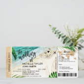 Instapkaart Wereldkaart Tropisch Eiland RSVP Kaart (Staand voorkant)