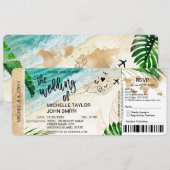 Instapkaart Wereldkaart Tropisch Eiland RSVP Kaart (Voorkant / Achterkant)