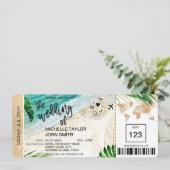 Instapkaart Wereldkaart Tropisch Eiland Uitnodigin Kaart (Staand voorkant)