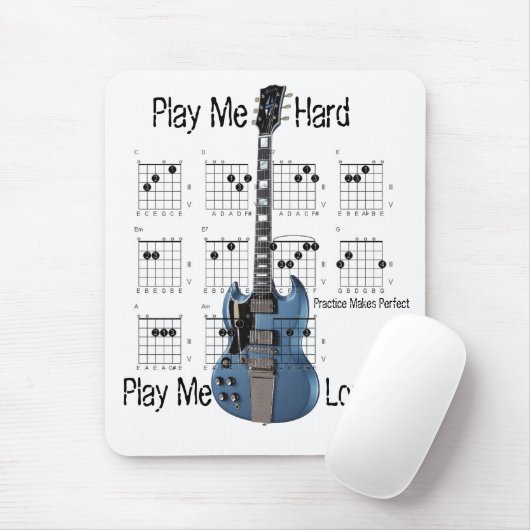 Instapmodel gitarist muismat (Met muis)