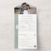 Instappaspoort ticket Bestemming Reizen Thema All In One Uitnodiging (Binnen)