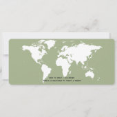 Instappen Pass Travel Gender Neutraal Baby shower Kaart (Achterkant)