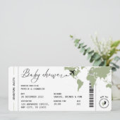 Instappen Pass Travel Gender Neutraal Baby shower Kaart (Staand voorkant)