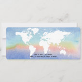 Instappen Pass Travel Gender Neutraal Baby shower Kaart (Achterkant)