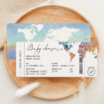 Instappen Pass Travel Gender Neutraal Baby shower Kaart<br><div class="desc">Deze uitnodiging van het baby shower ziet eruit als een instapkaart met uw informatie over de "vlucht",  waardoor het een unieke en moderne uitnodiging is die zeker een reactie kan krijgen. Pas de tekst aan en geniet van uw reisthema-baby shower.</div>