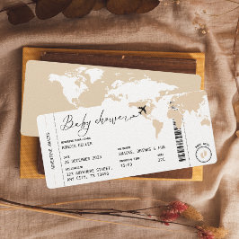 Instappen Pass Travel Gender Neutraal Baby shower Kaart