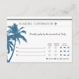 Instappen RSVP Instapkaart Naar Florida Blauw & Cr Kaart
