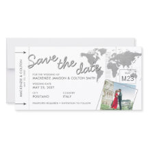 Instapper voor vliegticket Bespaar de datum foto