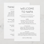 Insteekkaart voor welkomsttas kaart (Voorkant / Achterkant)