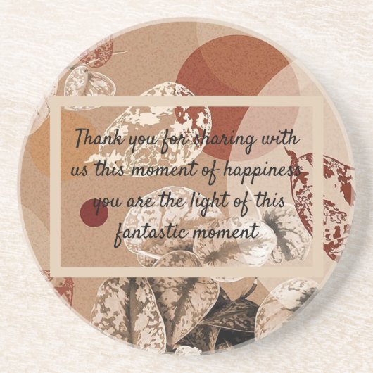 insteekkaart zandsteen onderzetter (Voorkant)