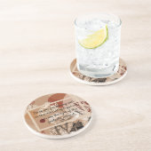 insteekkaart zandsteen onderzetter (Zijkant)