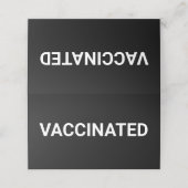 Instelbaar tabelteken in zwart-wit klantenkaartje (Buitenkant ongevouwen)