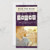 Instelbare Kleur: Doe-het-zelf Save the Date Fotok (Voorkant)