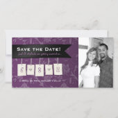 Instelbare Kleur: Doe-Het-Zelf Save the Date Fotok (Voorkant)